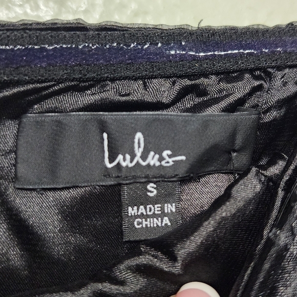 Lulus True Excellence Black Bustier Off-the-Shoulder Gown S Wedding Partt Formal - Picture 10 of 10